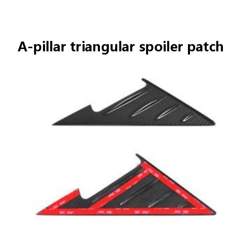 A-pillar triangular spoiler patch