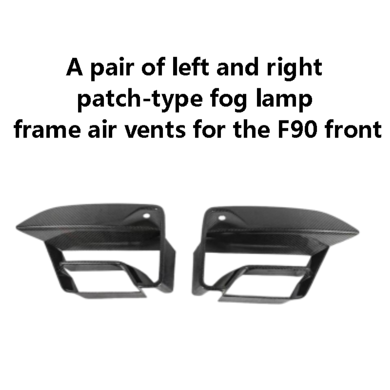 A pair of left and right patch-type fog lamp frame air vents for the F90 front