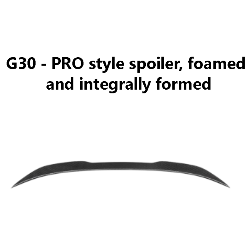 G30 - PRO style spoiler, foamed and integrally formed