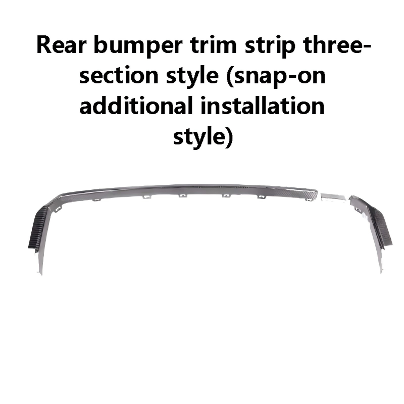 BMW G80/G82 Rear bumper trim strip three- section style(snap-on additional installation style)