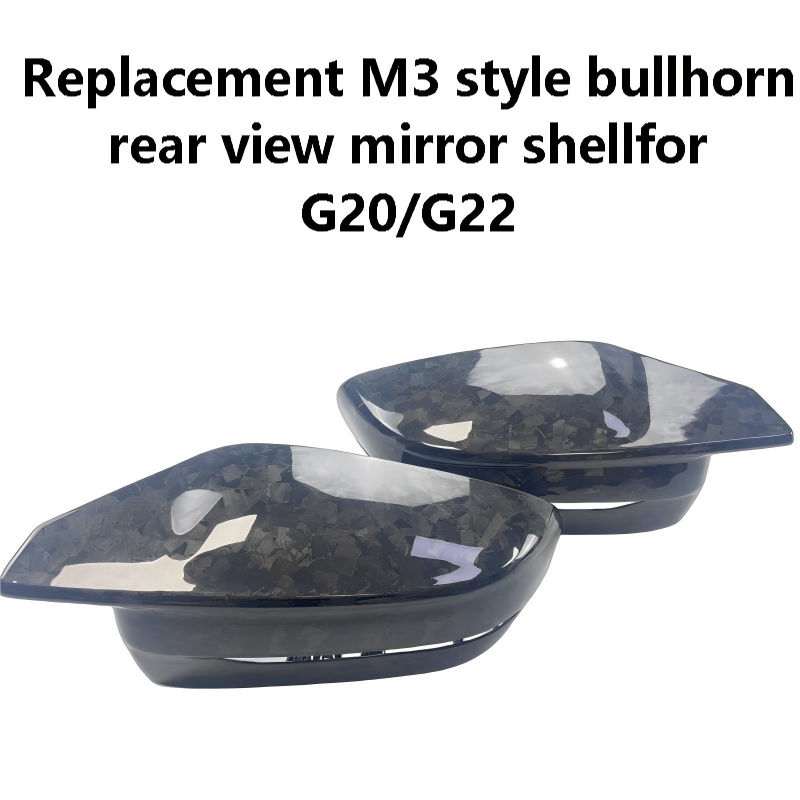 BMW Replacement M3 style bullhorn rear view mirror shellfor G20/G22